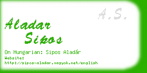 aladar sipos business card